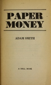 Cover of: Paper money
