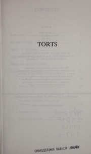 Cover of: Torts by Katherine Delsack