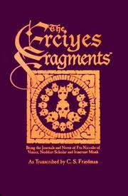 Cover of: The Erciyes Fragments (Vampire: The Dark Ages Companions)