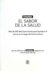 Cover of: El sabor de la salud by Ann Fittante
