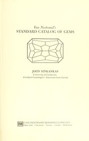 Cover of: Van Nostrand's standard catalog of gems