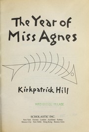 Cover of: The year of Miss Agnes