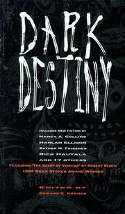 Cover of: Dark destiny by edited by Edward E. Kramer.