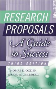 Cover of: Research Proposals by Thomas E. Ogden