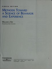 Cover of: Methods toward a science of behavior and experience