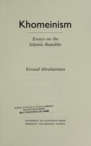 Cover of: Khomeinism | Ervand Abrahamian