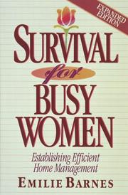 Cover of: Survival for busy women