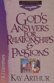 Cover of: God's answers for relationships & passions
