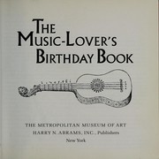 Cover of: Music Lover's Birthday Book