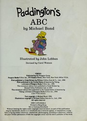 Cover of: Paddington's ABC by Michael Bond