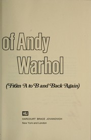 Cover of: The philosophy of Andy Warhol : from A to B and back again
