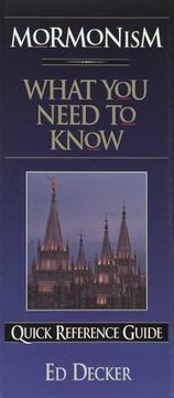 Cover of: Mormonism: What You Need to Know (Quick Reference Guides)