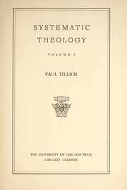 Cover of: Systematic theology.