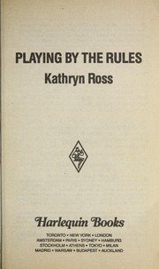 Cover of: Playing by the rules
