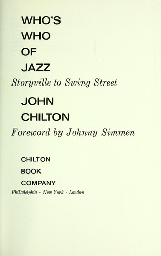 Who's Who of Jazz by John Chilton
