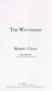 Cover of: The Watchman (Joe Pike Novels) by Robert Crais