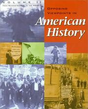 Cover of: Opposing Viewpoints in American History - Volume 2 by William Dudley