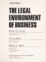 Cover of: The legal environment of business by Robert Neil Corley