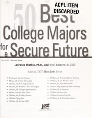 Cover of: 50 best college majors for a secure future