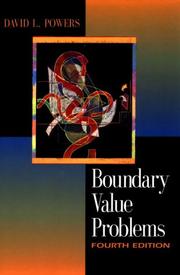 Cover of: Boundary value problems by David L. Powers