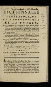 Cover of: Dictionnaire mine ralogique et hydrologique de la France by D. C. M.