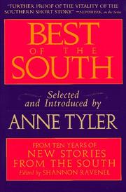 Cover of: Best of the South: from ten years of New stories from the South edited by Shannon Ravenel