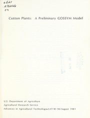 Cover of: Cotton plants | R. E. Fye