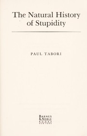 Cover of: Natural History of Stupidity