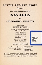 Cover of: Savages : a play in two acts by 