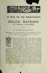 A plea for the appointment of police matrons