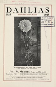 Cover of: Dahlias | John W. Merritt, (Firm)