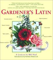 Cover of: Gardener's Latin by Bill Neal