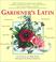 Cover of: Gardener's Latin