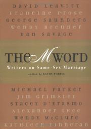 Cover of: The "M" Word by Kathy Pories