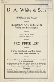 Cover of: 1925 price list [of] farm, field and garden seeds, poultry feeds, sprays, fertilizers, etc
