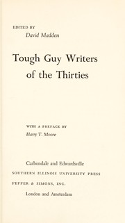 Cover of: Tough guy writers of the thirties
