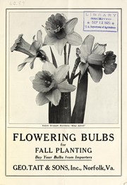 Cover of: Flowering bulbs for fall planting: buy your bulbs from importers