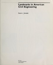 Cover of: Landmarks in American civil engineering by Daniel L. Schodek