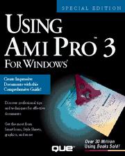 Cover of: Using Ami Pro 3