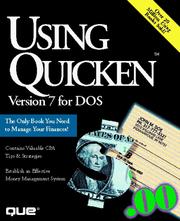 Cover of: Using Quicken 7 for DOS