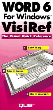 Cover of: Word 6 for Windows: VisiRef