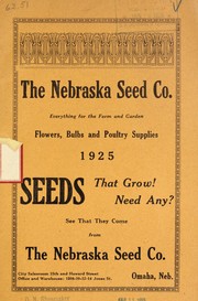 Cover of: Flowers, bulbs and poultry supplies: 1925