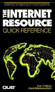 Cover of: The Internet resource: quick reference