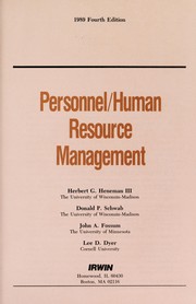 Cover of: Personnel / Human Resource Management