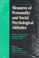 Cover of: Measures of Personality and Social Psychological Attitudes: Volume 1