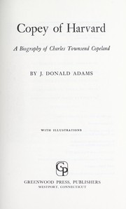 Cover of: Copey of Harvard | James Donald Adams