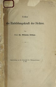 Cover of: Die Einbildungskraft der Dichter