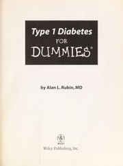 Cover of: Type 1 diabetes for dummies by Alan L. Rubin