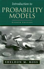 Cover of: Introduction to Probability Models, Eighth Edition by Sheldon M. Ross