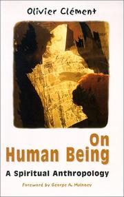 Cover of: On Human Being by Olivier Clément